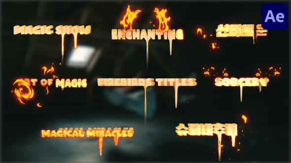 Firebirds Titles For After Effects - VideoHive 51058055