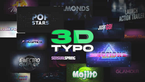 3D Titles Vol 2 - VideoHive 56013201