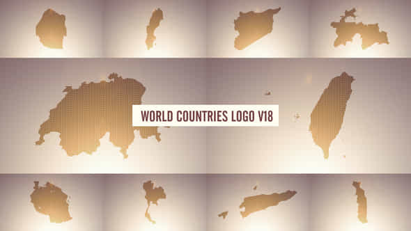 World Countries Logo - VideoHive 39011803