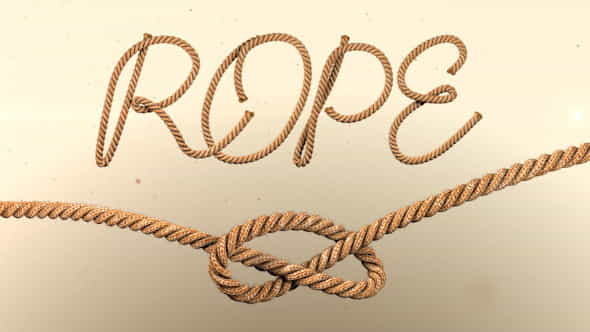 Animated Rope Text Typeface - VideoHive 12576250
