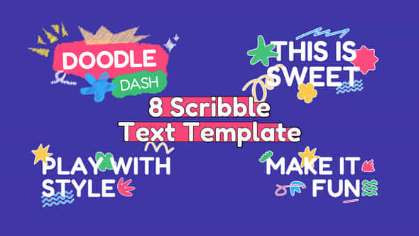 Scribble Text Animation - VideoHive 59091546