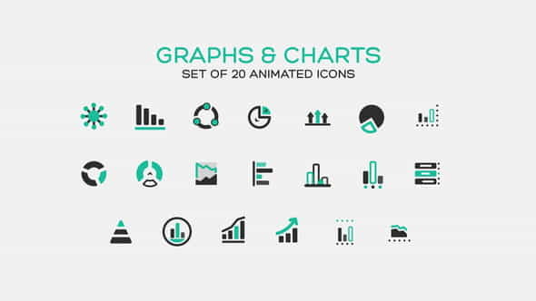 Graphs and Charts Icons - VideoHive 35554640