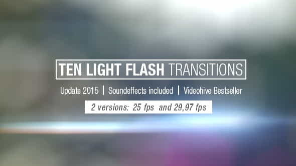 Ten Light Flash Transitions Pack - VideoHive 305091