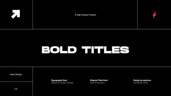 Bold Titles 3.0 - VideoHive 41813137