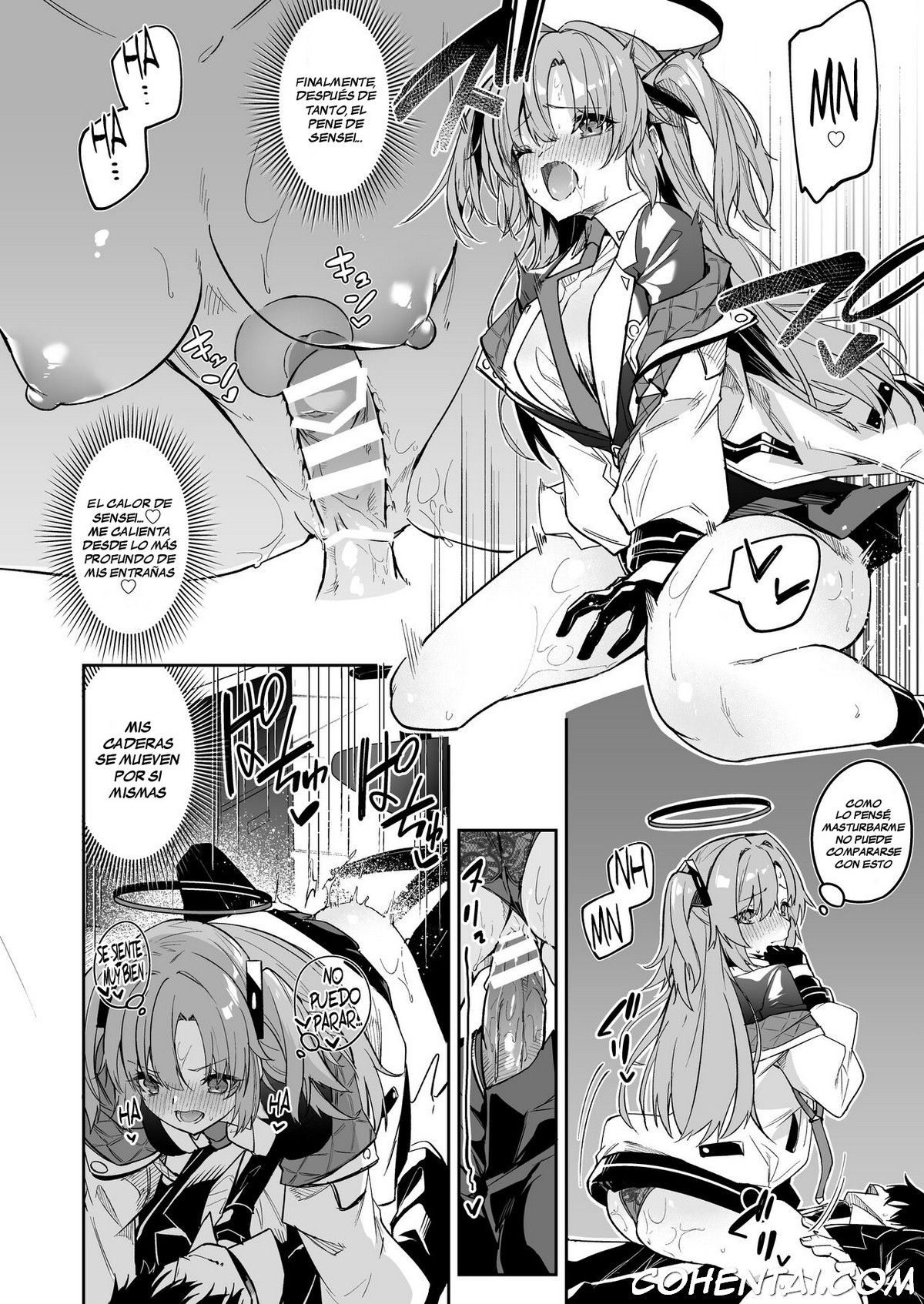 Watashi ga Sensei no Musessou o Kyousei Shimasu! (Blue Archive) xxx comics manga porno doujin hentai español sexo 