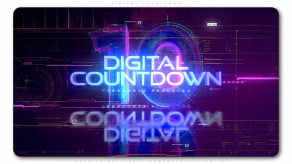 Digital Countdown - VideoHive 23709123