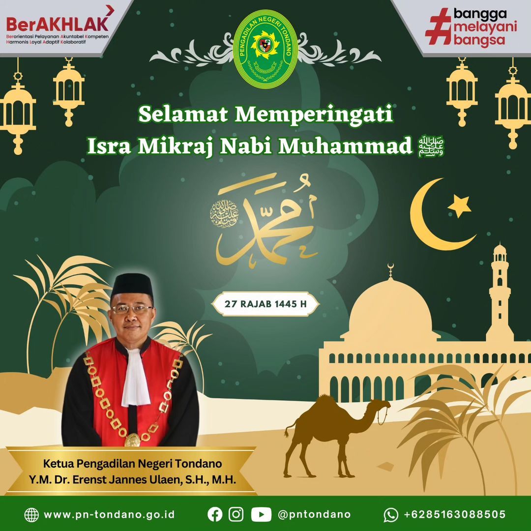 Selamat Memperingati Isra Mikraj Nabi Muhammad saw.