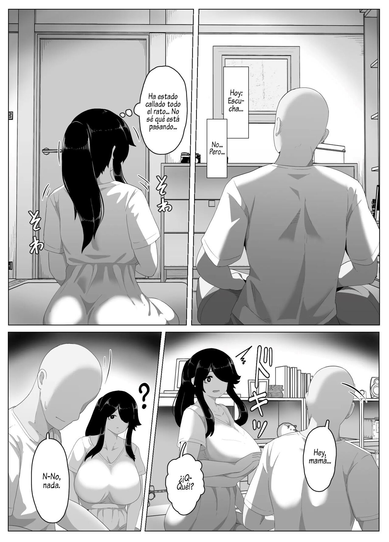 [hahayamoya (moya)] Oyasumi, Okaa-san I  Good Night, Mom I [Spanish]  [Al Chile no Sé Scan]