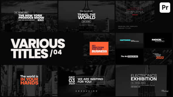 Various Titles 04 - VideoHive 34855003