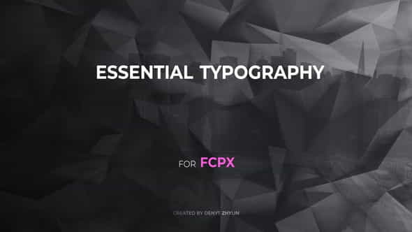 Essential Typography for FCPX - VideoHive 26506735