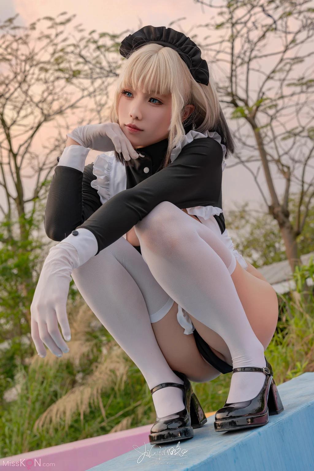 Coser@黏黏团子兔: 10月作品 战斗女仆 动感光波 (77 photos )(58)