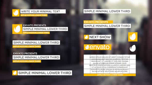 Simple Minimal Lower Third - VideoHive 13179930