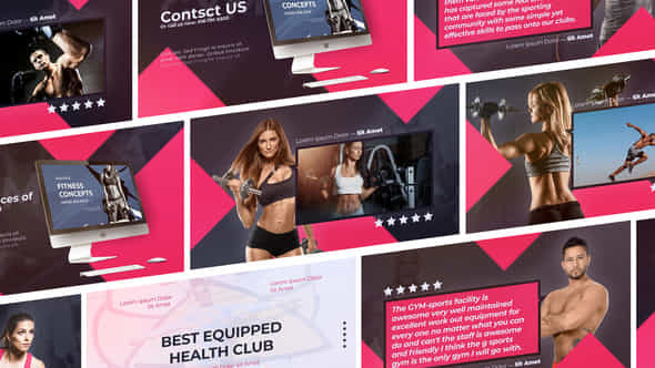 Sport Fitness And Workout Sport Gym Promo - VideoHive 23921098