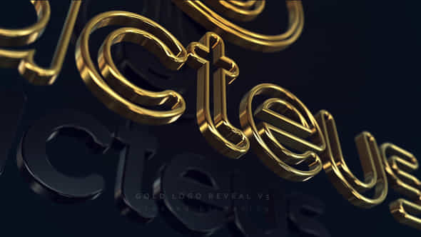 Gold Logo Reveal V3 - VideoHive 27533373