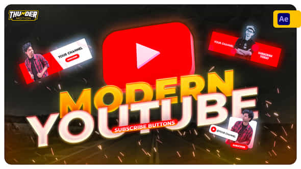 Modern Youtube Subscribe - VideoHive 40528109