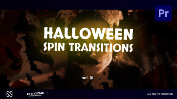 Halloween Spin Transitions - VideoHive 48475276