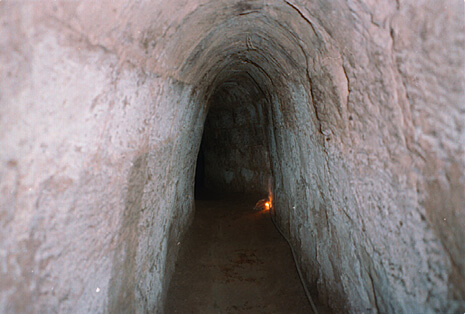 Inside the tunnels