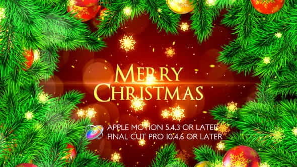 Merry Christmas Opener - Apple - VideoHive 25049197