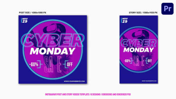 Cyber Monday Instagram - VideoHive 34917344