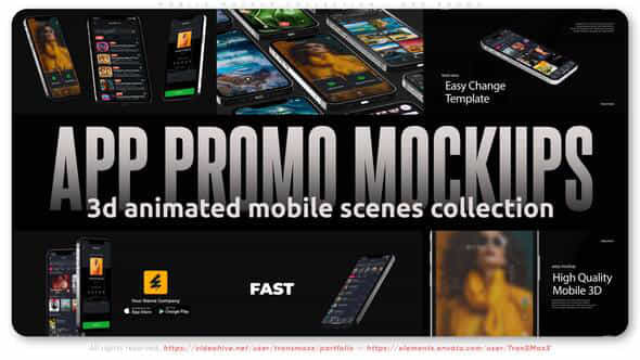 Mobile Mockup Collection App Promo - VideoHive 57288360