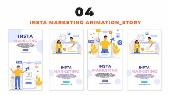 Instagram Marketing Character - VideoHive 48658342