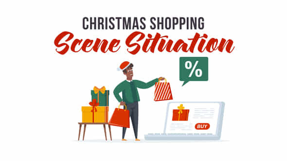 Christmas shopping - VideoHive 29437203