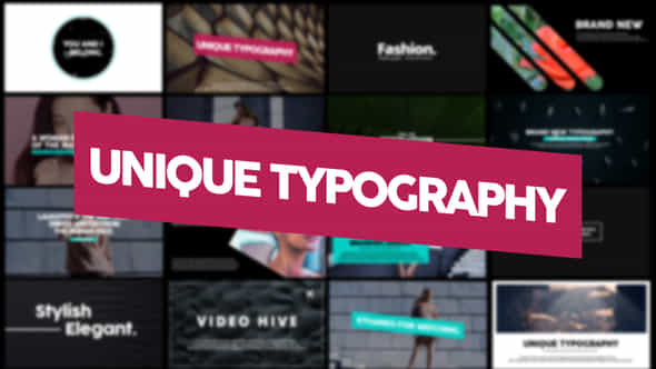 Unique Typography - VideoHive 21781177