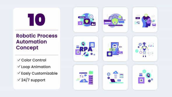 Robotic Process Automation Concept - VideoHive 55944020