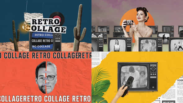 Retro Collage - VideoHive 44856339
