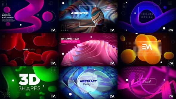 3D Animated Backgrounds - VideoHive 34391664