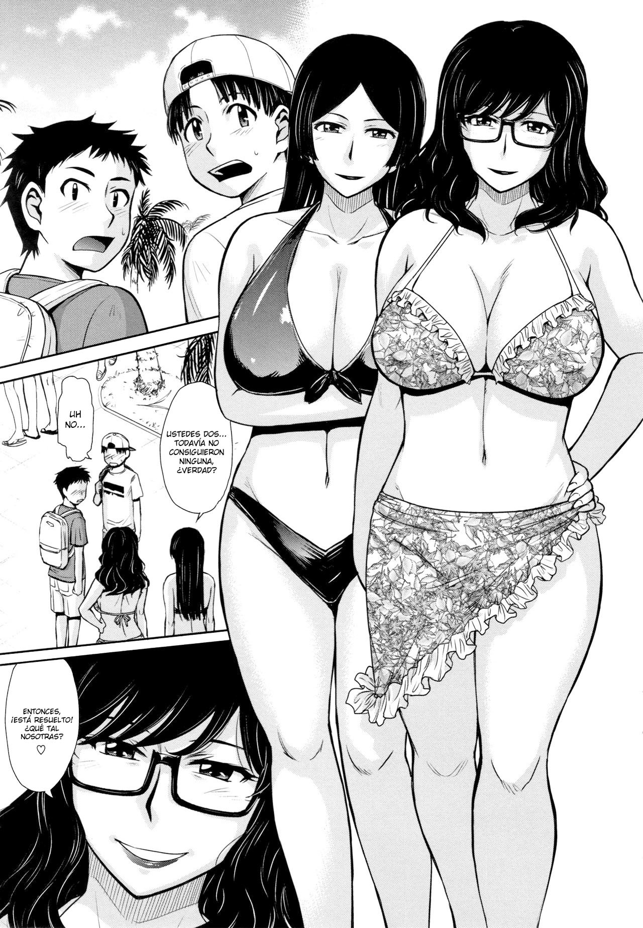 [Tsukino Jyogi] Hitozuma, Mitsu to Niku [Spanish] [Lozlauro]