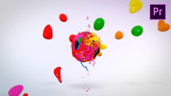 Mixing Paints Logo Reveal - - VideoHive 23860182