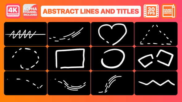Abstract Lines And Titles | - VideoHive 23252773