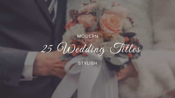 Wedding Titles - VideoHive 35156691