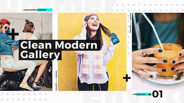 Clean Modern GalleryFashion OpenerEvent PromoClothes - VideoHive 18195043