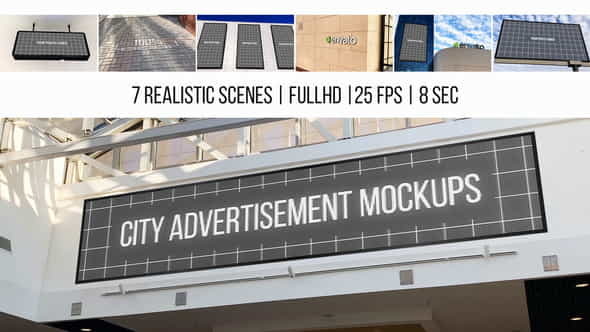 City Advertisement Mockups - VideoHive 22989962