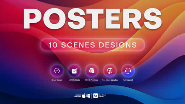 10 Posters Scenes - VideoHive 46912469