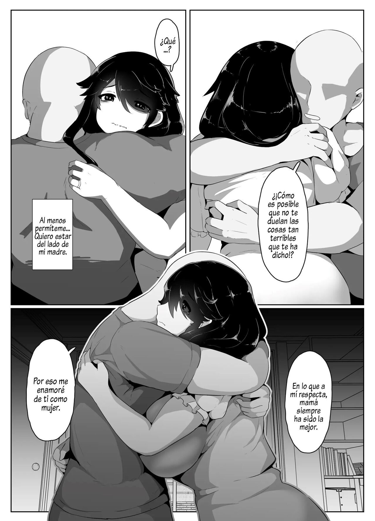 [hahayamoya (moya)] Oyasumi, Okaa-san I  Good Night, Mom I [Spanish]  [Al Chile no Sé Scan]