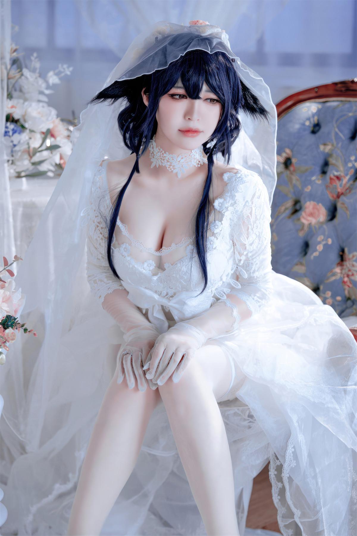 Cosplay 半半子Banbanko 碧蓝航线 吾妻花嫁(30)