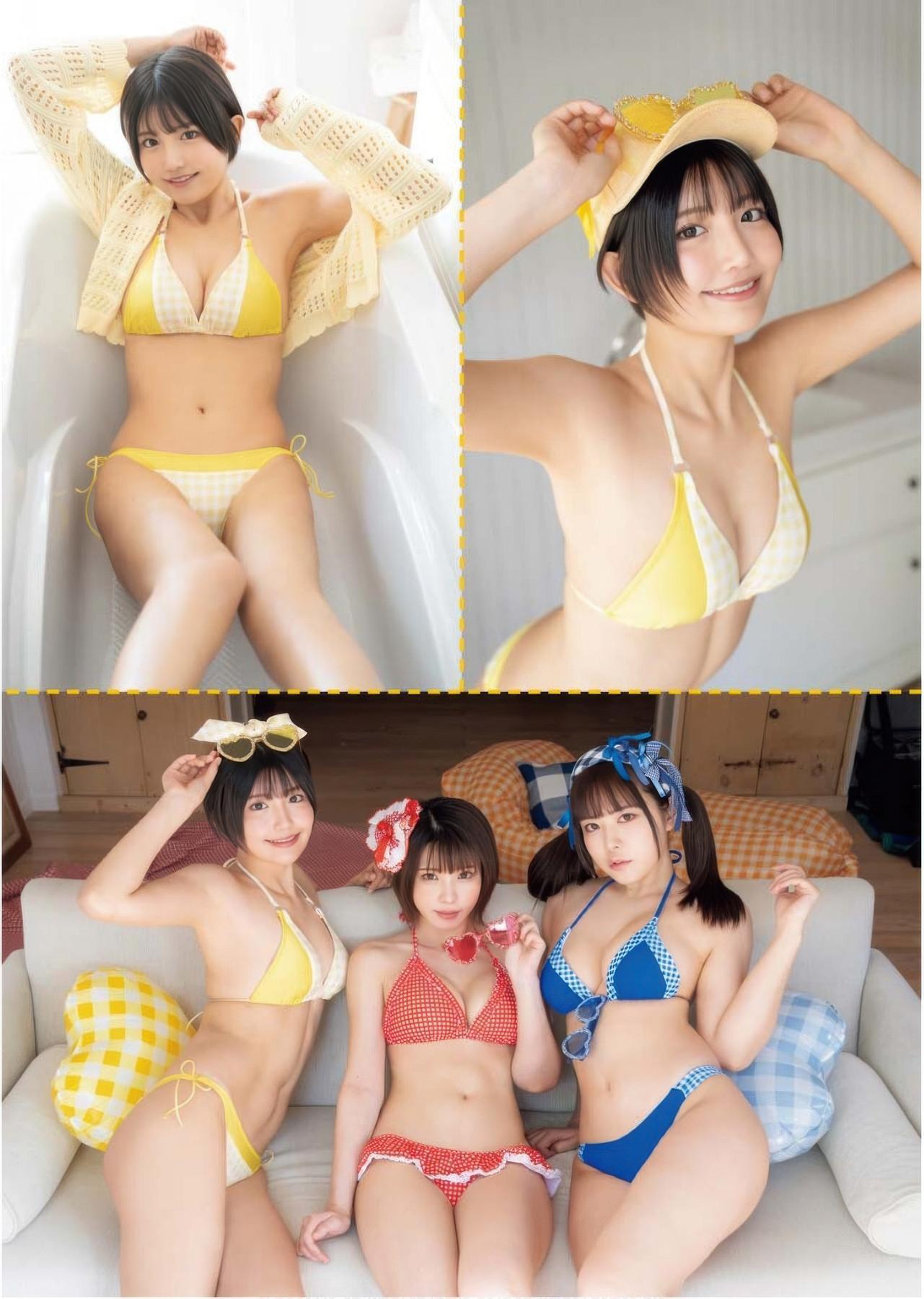 Enako えなこ, Umi Shinonome 東雲うみ, Ami Minami 南あみ, Young King 2025 No.17 (ヤングキング 2025年17号)(8)