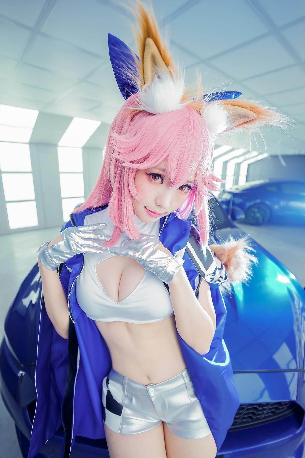Cosplay ElyEE子 玉藻前赛车(30)