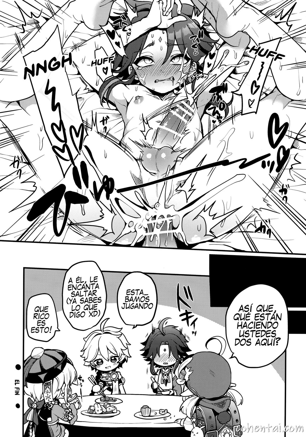 AetherXiao ga Tsubo no Naka de Ecchi Suru Hon (Genshin Impact) manga hentai xxx español