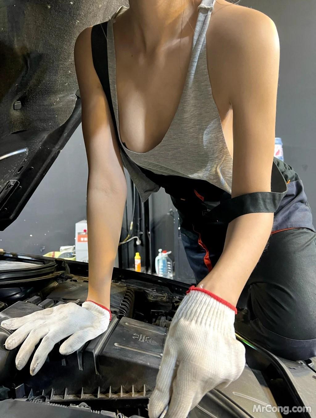 Jiu Shi A Zhu A (就是阿朱啊): 性感修理工 (119 photos )(96)