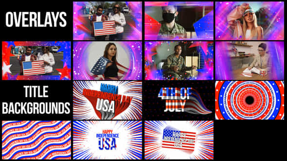 USA Title Backgrounds - VideoHive 38361121