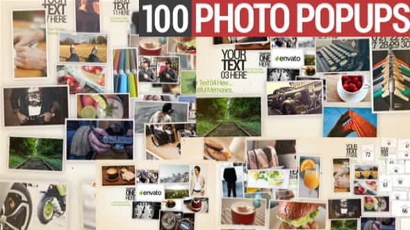 100 Photo Popups - VideoHive 9960121