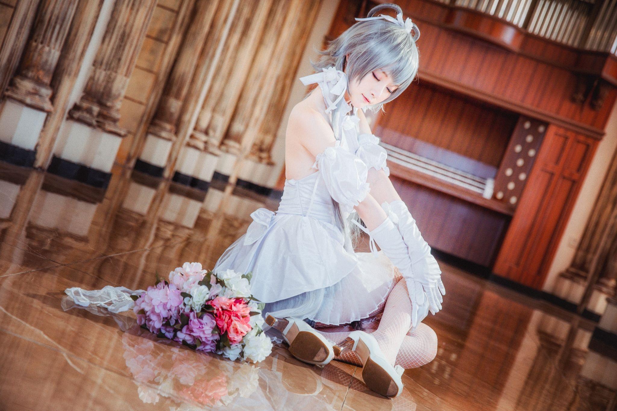 [Cosplay] 萌宠博主yui金鱼 – 洛天依花嫁(11)