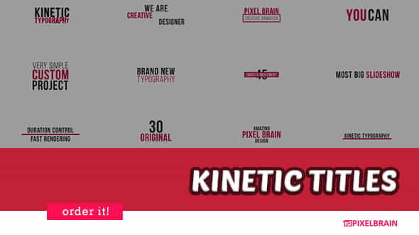 Kinetic Typography - VideoHive 20880695