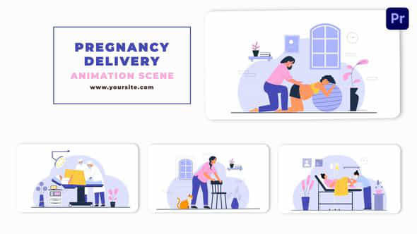 Pregnancy And Delivery - VideoHive 46459897