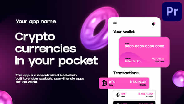 Crypto App Promo - VideoHive 38087945