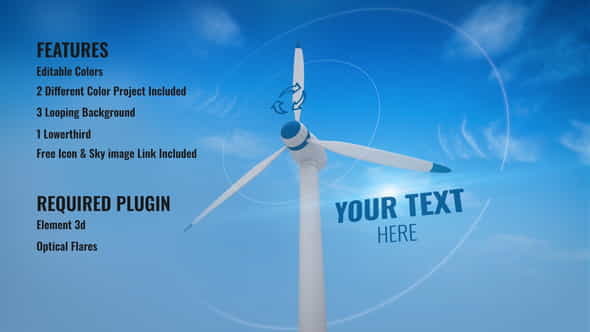 Clean Energy Opener and Background - VideoHive 31190908
